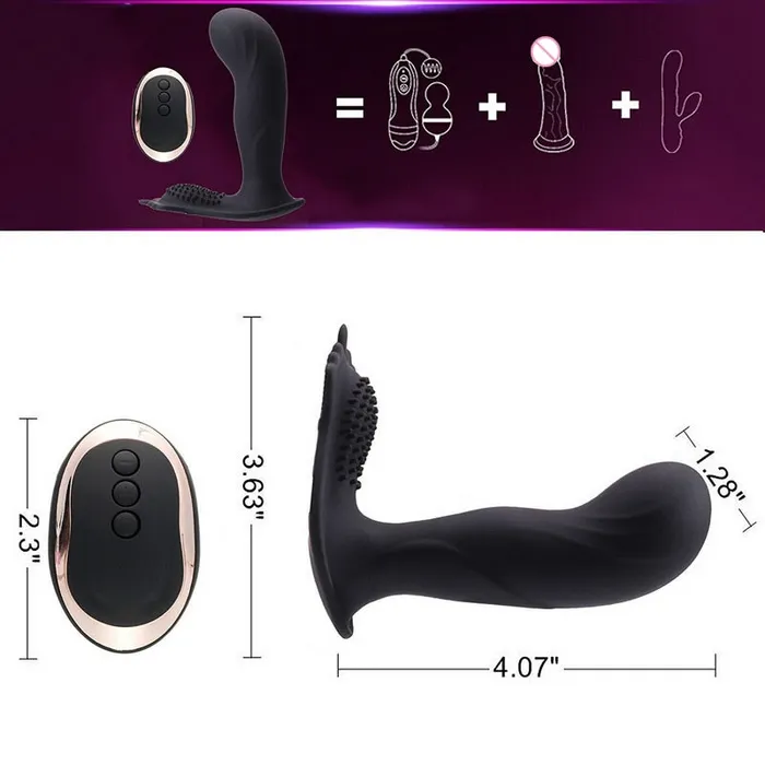 Female Sex Toys Javaughn69ways Silicone Wireless Remote Vibrator For Him or Her