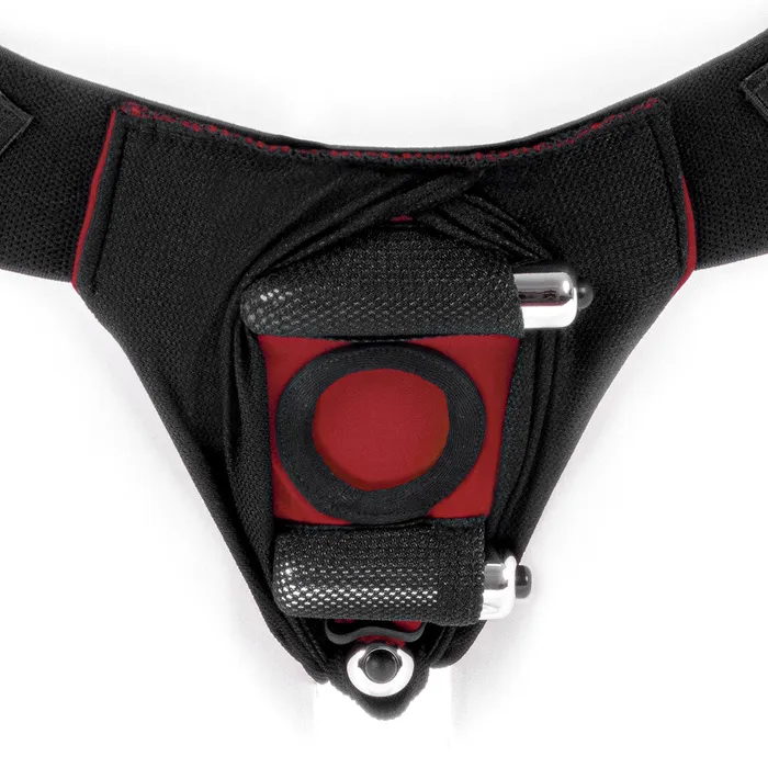 Female Sex Toys SpareParts HardWear SpareParts Joque Cover Undwr Harness Red Double Strap Size B Nylon