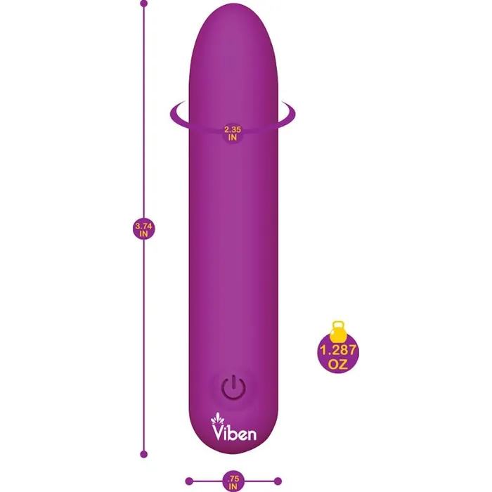 Female Sex Toys Viben Bombshell 5 Speed 95cm USB Mighty Bullet Berry