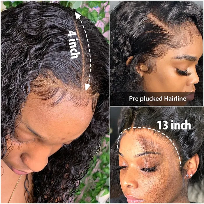 Javaughn69ways Anal 360 Lace Frontal Wig 28 30 Inch Water Wave Brazilian Human Hair 180 Density