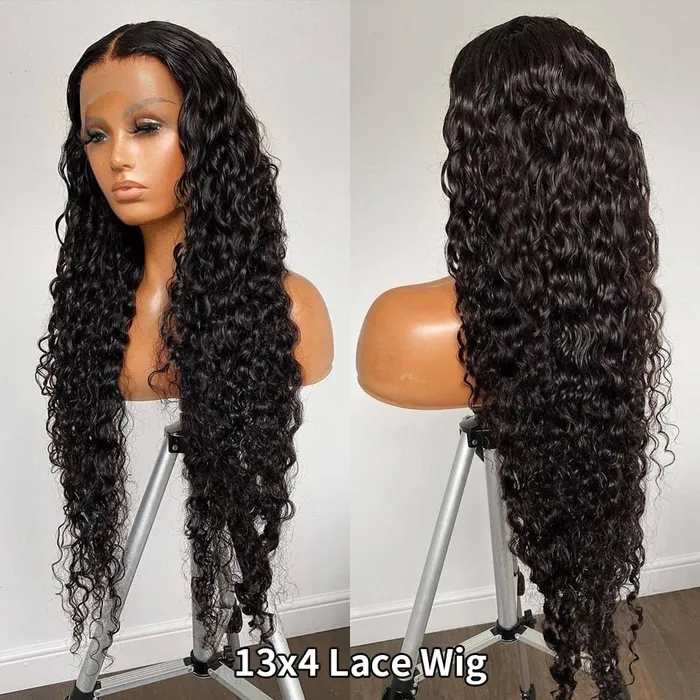 Javaughn69ways Anal 360 Lace Frontal Wig 28 30 Inch Water Wave Brazilian Human Hair 180 Density