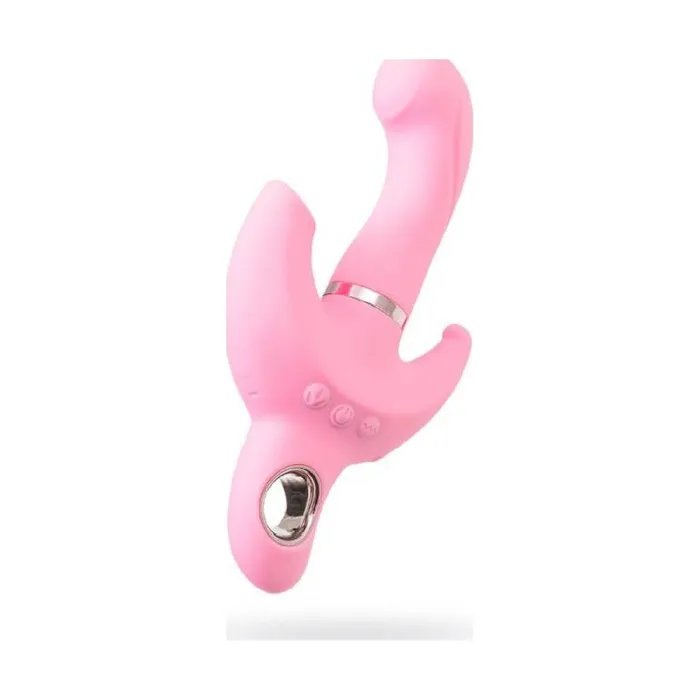 Jos Vibrators JOS Twist Me Triple GSpot Anal and Clit Stim Vibrator Pink