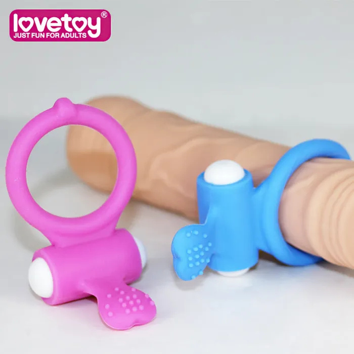 Lovetoy Vibrators Power Clit Cockring Heart Purple