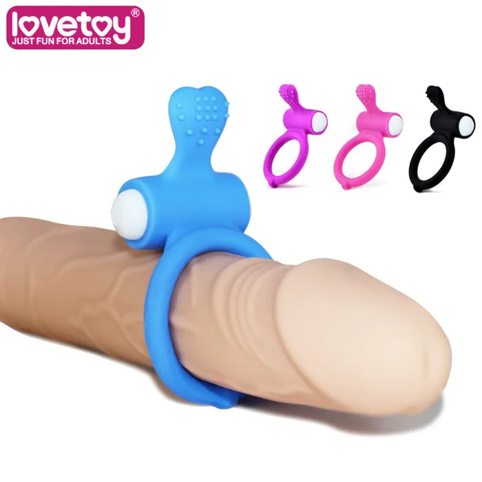 Lovetoy Vibrators Power Clit Cockring Heart Purple