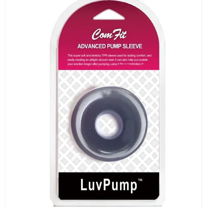 Luvpump Anal Silicone Donut Cushion Black for Pump Cylinder 215in 25in Dia