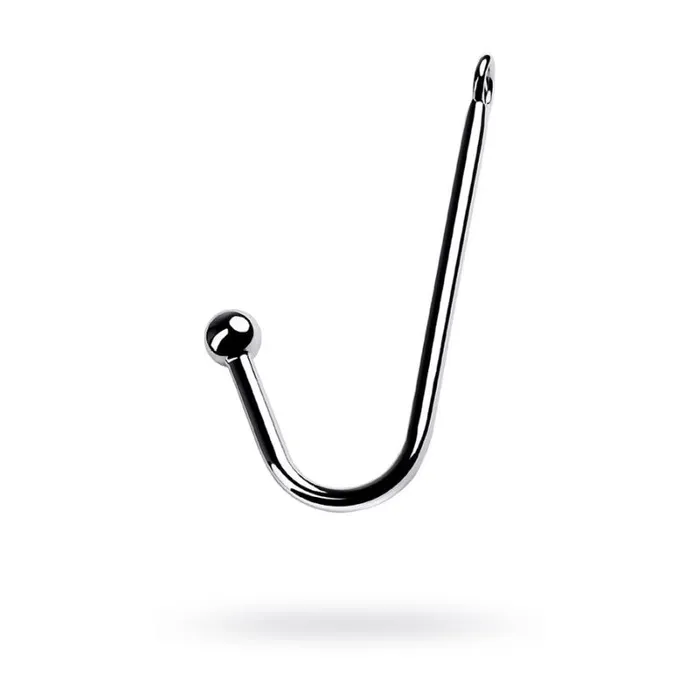 Male Sex Toys Metal Silver Metal Anal Hook w Ball