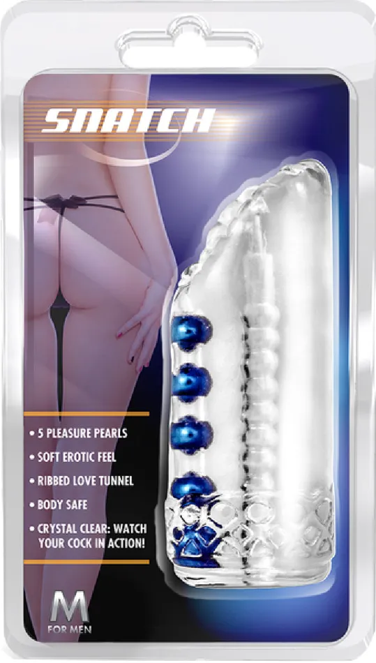 Male Sex Toys Sexy Snatch Masturbator Sex Toy Adult Pleasure Sleeve Clear Blush Novelties