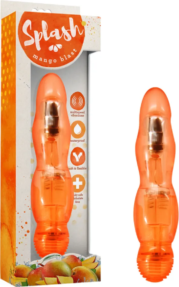 Mango Blast Multi Function Vibrator Sex Toy Adult Pleasure Waterproof Orange Blush Novelties Vibrators