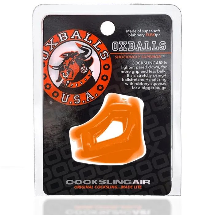 OxBalls Male Sex Toys Original Lite Cocksling Air Orange