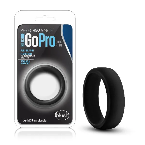 Performance Male Sex Toys Performance Silicone Go Pro Cock Ring Black