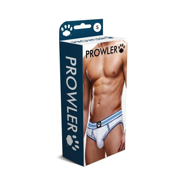 Prowler Open Back Brief WhiteBlue Prowler Vibrators