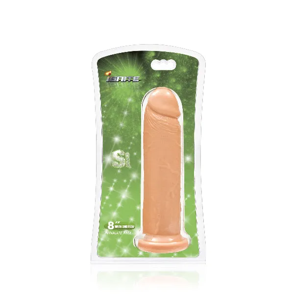 Si Novelties Dildos Cock w Suction Flesh 8in