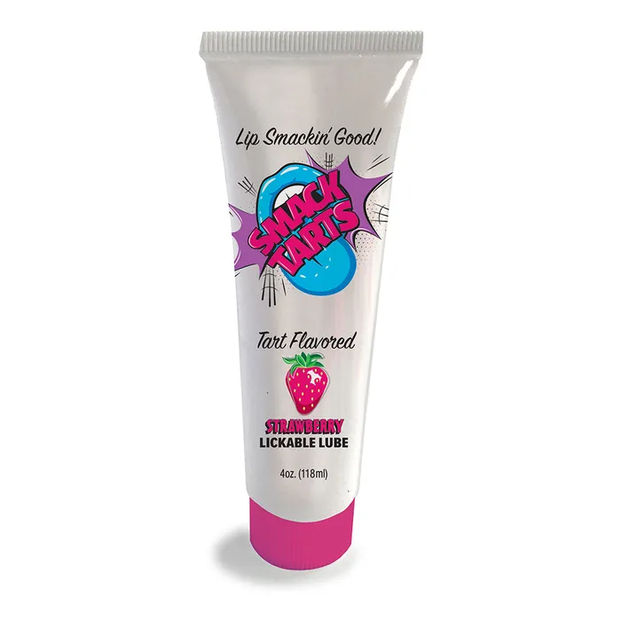 Smack Tarts Lick Sour Strawberry Lub 4oz Little Genie Vibrators