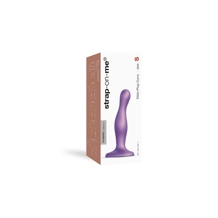 StrapOnMe StrapOnMe Curvy Plug Dil Metallic Purple Assorted Sizes Anal