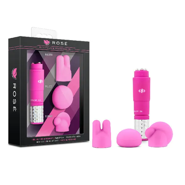 Vibrators Blush Rose Revitalize Massage Kit Pink