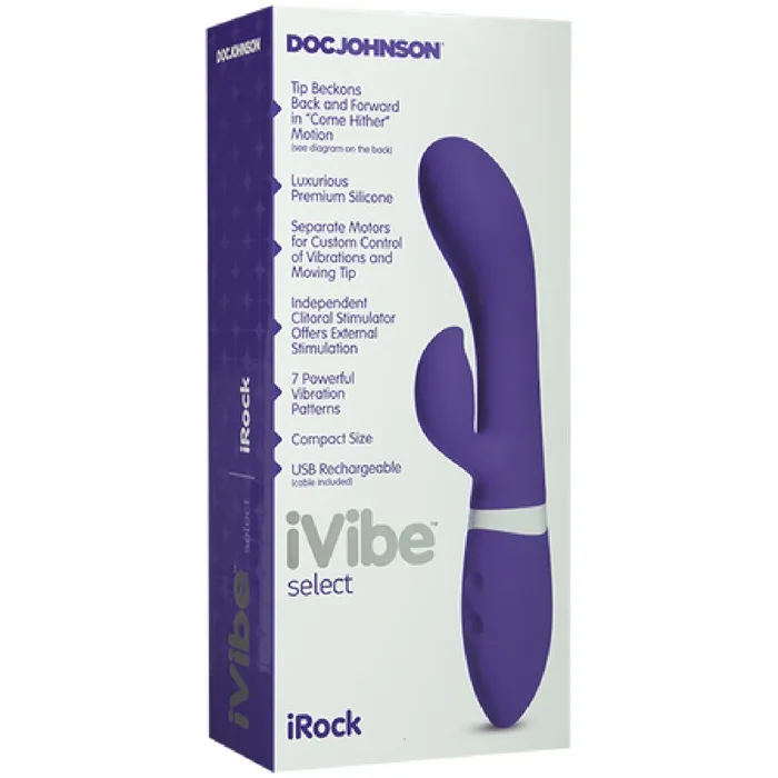 Vibrators Doc Johnson IRock Multi Speed Massager Vibraotr Dildo Dong Sex Toy Purple