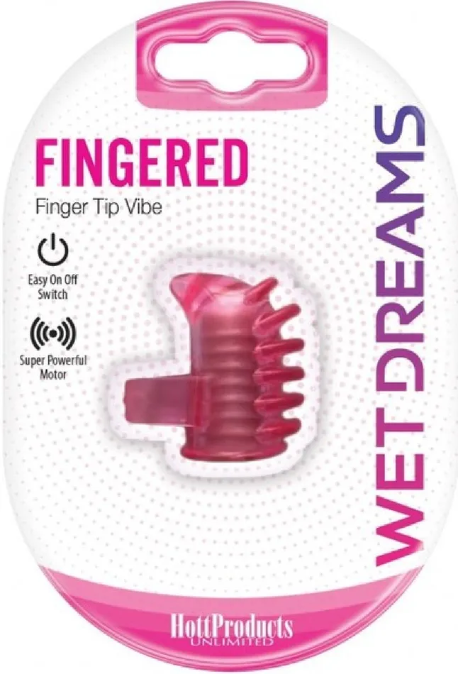 Vibrators Hott Products Unlimited Fingered Vibe Pink