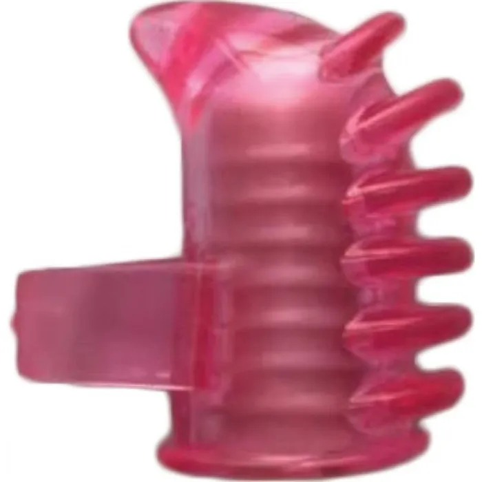 Vibrators Hott Products Unlimited Fingered Vibe Pink