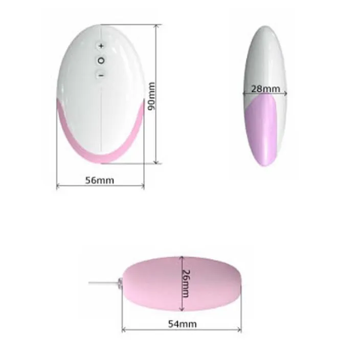 Xsales Odeco Wired Remote Control Egg Peach Adult Sex Toy Pleasure Orgasm Female Sex Toys