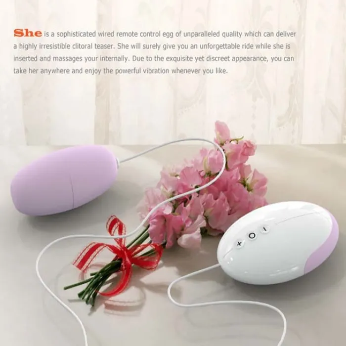 Xsales Odeco Wired Remote Control Egg Peach Adult Sex Toy Pleasure Orgasm Female Sex Toys