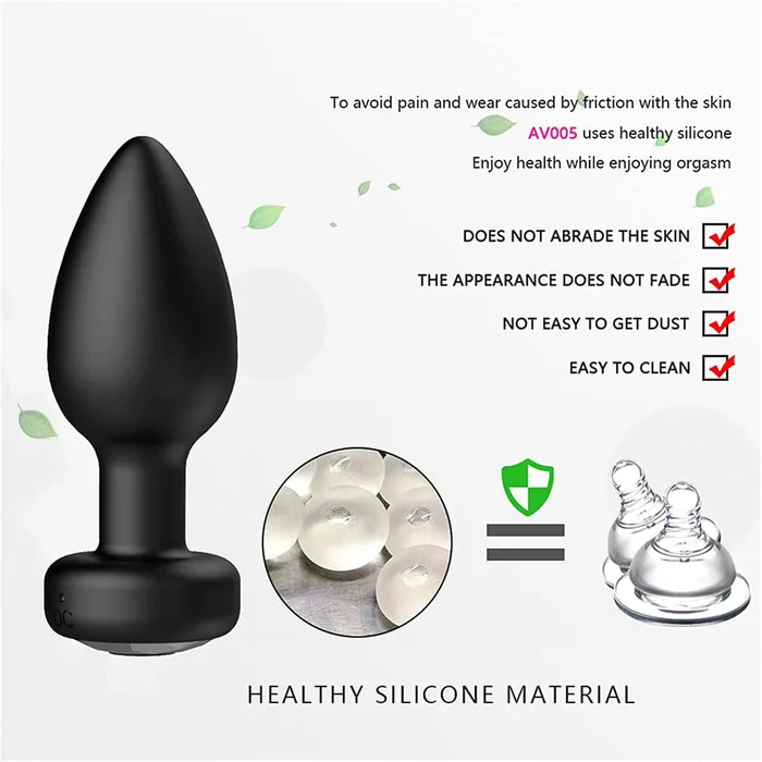 Anal soniker 2pcs Anal Plug Vibrator Wireless Prostate Butt Plug Portable Gay Sex Toys