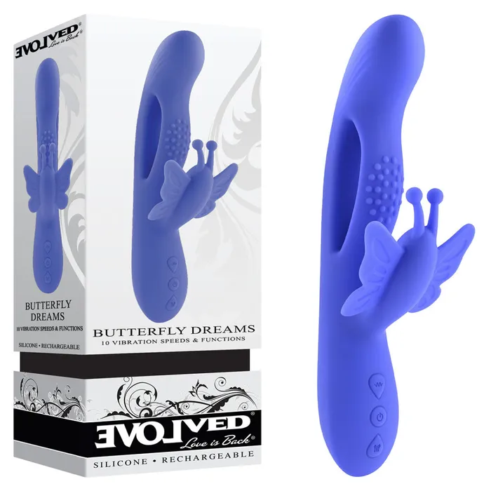 Evolved Vibrators Evolved BUTTERFLY DREAMS 238 cm USB Rechargeable Butterfly Vibrator