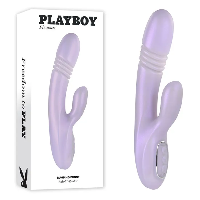 Female Sex Toys Playboy Pleasure Playboy Pleasure BUMPING BUNNY Opal 229 cm USB Rechargeable Thrusting Warming Rabbit Vibrator