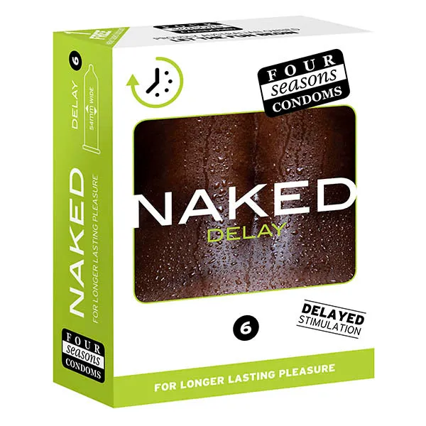 Four Seasons Naked Delay Ultra Thin Condoms 6 Pack Four Seasons Male Sex Toys