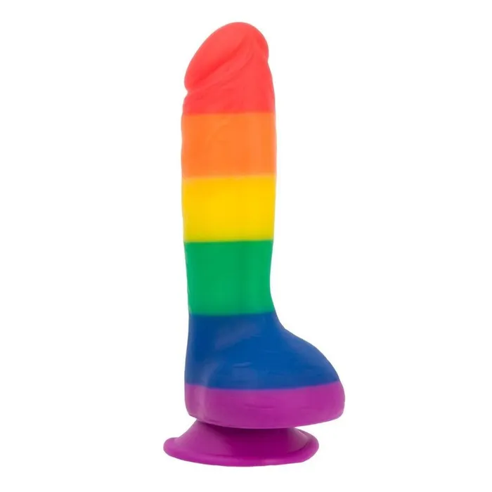 Justin 8 Rainbow Dildo With Suction Cup Swan Swan Female Sex Toys