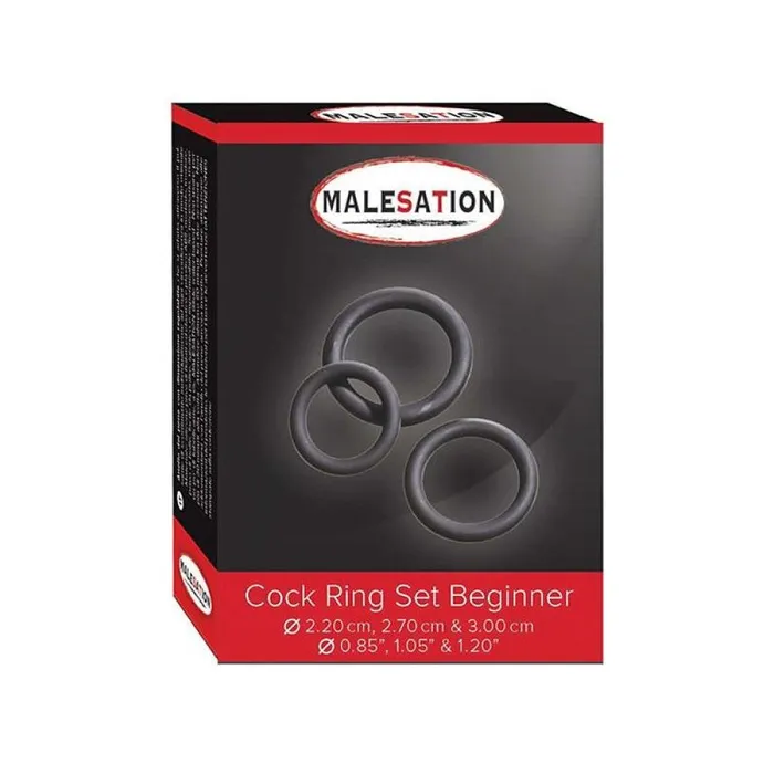 Malesation Male Sex Toys Beginner Cock Ring Set Malesation