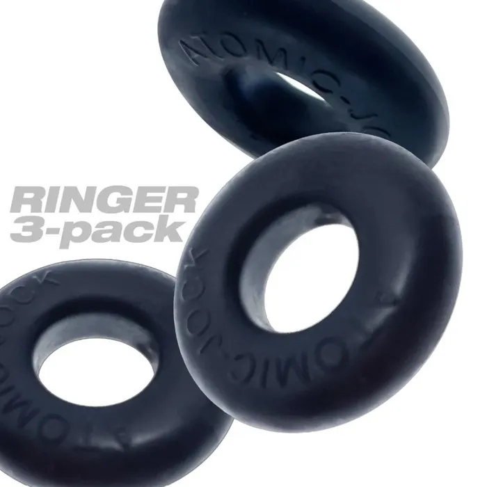 Oxballs Oxballs Ringer 3Pack Cock Ring Set Night Edition Male Sex Toys