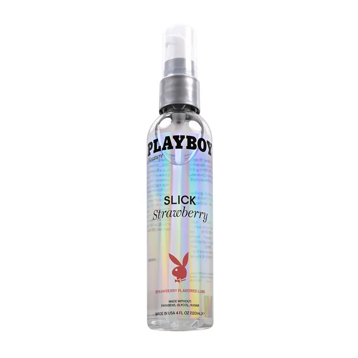 Playboy Pleasure Lubricants Playboy Pleasure SLICK STRAWBERRY 120 ml Strawberry Flavoured Water Based Lubricant 120 ml Bottle