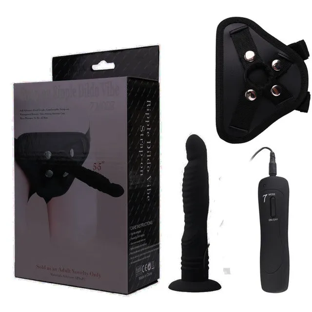 Strapon Dildo Vibrator for Women 7 Speed Remote Control Strap on Anal Butt Plug Sex Toys soniker Anal