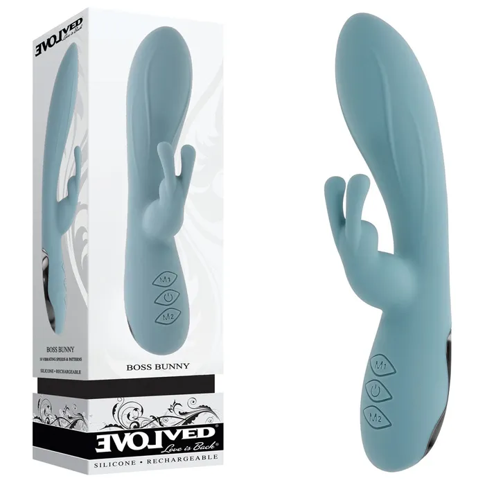 Vibrators Evolved Evolved BOSS BUNNY Baby 201 cm USB Rechargeable Rabbit Vibrator